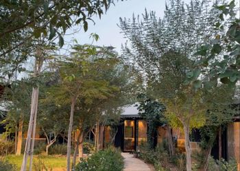 استراحة بمسطح اخضر ومجالس