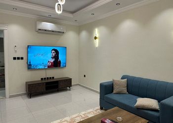 شقة بغرفة معيشة وغرفة نوم 