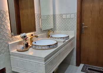 شقة بغرفة معيشة وغرفة نوم 