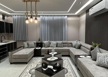 شقة بغرفة معيشة وغرفتين نوم 