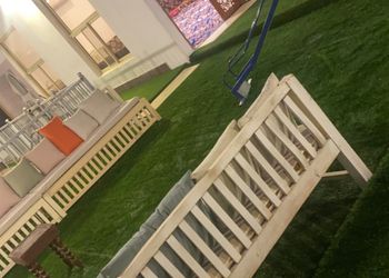 شاليه بجلسة خارجية وألعاب اطفال