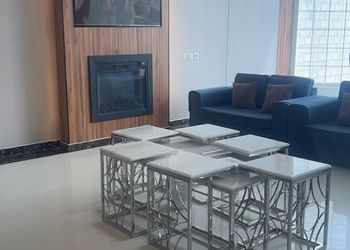 شاليه بصاله مطلة على الجلسة الخارجيه