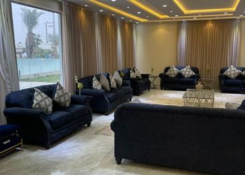استراحة بمسطح اخضر ومجالس