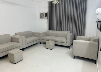 شقة بغرفتين نوم ومجلس