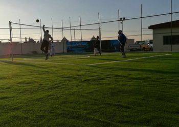استراحة بملعب كرة قدم