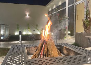 شالية بجلسة خارجية واجواء ممتعة 