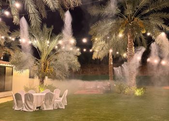 مزرعة بمناظر خلابة وجلسات خارجية 