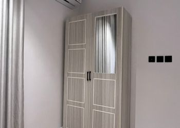 شقة بغرفتين نوم وتصميم هادئ 