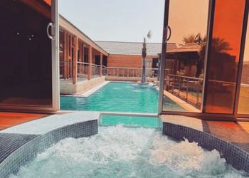 منتجع فندقي ركن شواء,جاكوزي,موقد حطب,