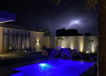 شالية بجلسة خارجية واجواء ممتعة 