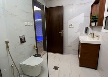 شاليه بمسطح اخضر و مسبح