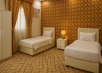 استديو بسريرين فردية و دخول ذاتي