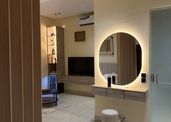 استديو بسرير ماستر وأثاث مريح 