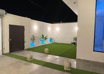 شالية انيق بمسبح وفناء خارجي 