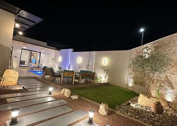 شالية بجلسة خارجية واجواء ممتعة 