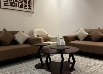 شقة بصالة أنيقة وغرفة نوم 