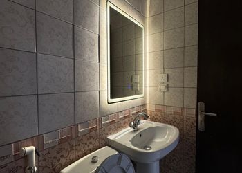 استديو بتصميم هادئ وسرير ماستر