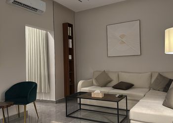 شقة بدخول ذاتي وصالة أنيقة 