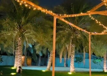 استراحة بركن شواء ومسبح