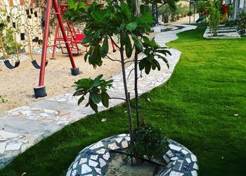 استراحة بمسطح  أخضر