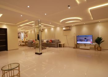 شاليه بمسبح بألعاب مائية وجلسات