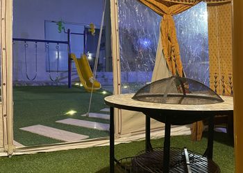 شاليه بجلسة خارجية وألعاب اطفال