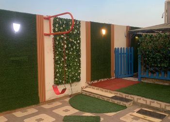 شاليه بمسطح اخضر