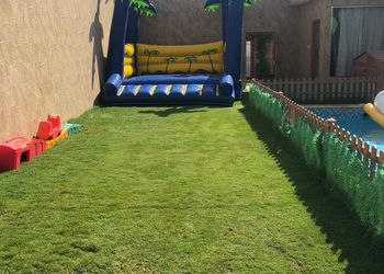 شاليه بمسطح اخضر