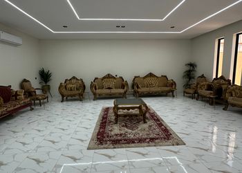 شاليه بألعاب مائية وجلسة خارجية