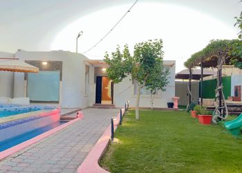 شاليه بألعاب مائية ومسبح