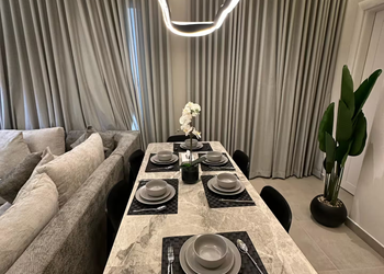 شقة بصالة وغرف نوم