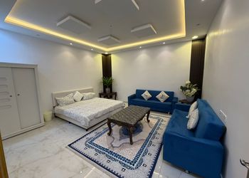 شاليه بسطح اخضر و ركن شواء