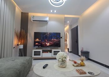 شقة بصالة وغرف نوم