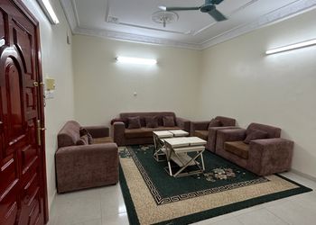 شقة بغرفتين نوم وصالة 