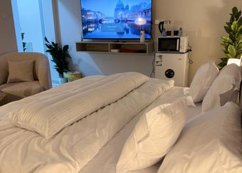 استديو بسرير مريح ودخول ذاتي 