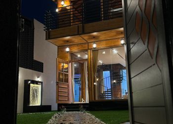 كوخ بركن شواء وجلسة خارجية 