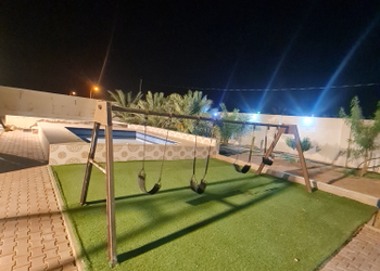 استراحة واسعة بمجلس ومسبح خارجي