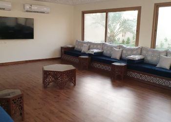 استراحة بخيمة ومسطح اخضر