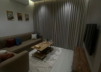 شقة بغرفة معيشة وغرفة نوم 