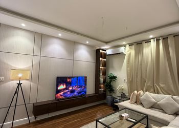 استديو بأثاث مريح وبسيط 