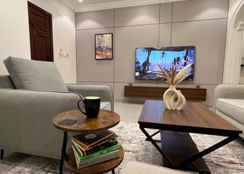 شقة بغرفة معيشة وغرفتين نوم 