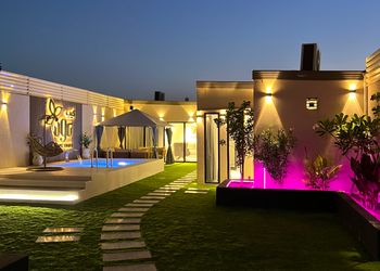شاليه بمسطح اخضر