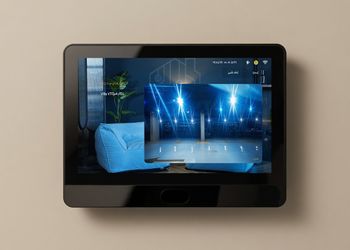 شقة بصالة أنيقة وتصميم فاخر 