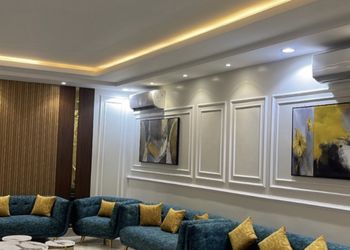 شاليه بمسطح اخضر وجلسة حارجية 