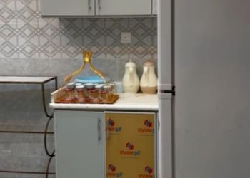 استراحة بمسطح اخضروجلسة خارجية 