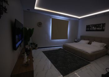 استديو بأثاث مريح وبسيط