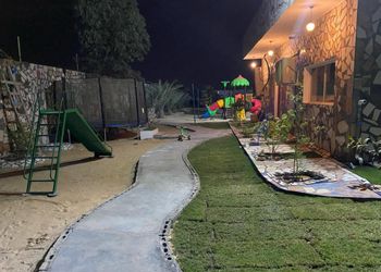 استراحة بمسطح  أخضر