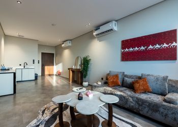 شقة بغرفتين نوم وتصميم أنيق 