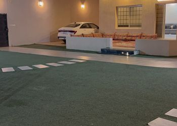 استراحة بمسطح اخضر ومسبح
