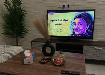شقة بصالة وغرفة نوم وبأثاث مريح